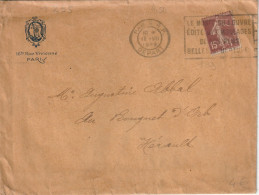 FLAMME  PERMANENTE / N°  189    PARIS   DEPART - Mechanical Postmarks (Other)