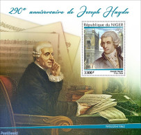 Niger 2022 290th Anniversary Of Joseph Haydn, Mint NH, Performance Art - Science - Music - Computers & IT - Musik