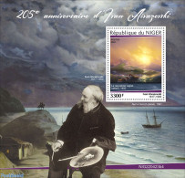 Niger 2022 205th Anniversary Of Ivan Aivazovsky, Mint NH, Sport - Transport - Mountains & Mountain Climbing - Ships An.. - Climbing