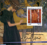 Niger 2022 160th Anniversary Of Gustav Klimt, Mint NH, Art - Gustav Klimt - Paintings - Níger (1960-...)