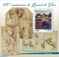 Niger 2022 570th Anniversary Of Leonardo Da Vinci, Mint NH, Nature - Horses - Art - Leonardo Da Vinci - Paintings - Niger (1960-...)