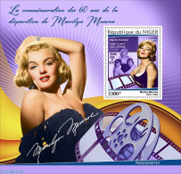 Niger 2022 60th Memorial Anniversary Of Marilyn Monroe, Mint NH, Performance Art - Movie Stars - Actors