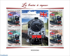 Niger 2022 Steam Trains, Mint NH, Transport - Railways - Trains