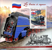 Niger 2022 Steam Trains, Mint NH, Transport - Railways - Trains