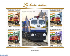 Niger 2022 Indian Trains, Mint NH, Transport - Railways - Treinen