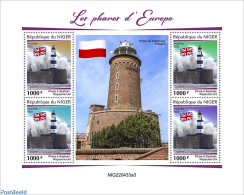 Niger 2022 Lighthouses Of Europe, Mint NH, Various - Lighthouses & Safety At Sea - Phares