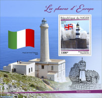 Niger 2022 Lighthouses Of Europe, Mint NH, History - Various - Flags - Lighthouses & Safety At Sea - Leuchttürme