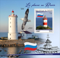 Niger 2022 Lighthouses Of Russia, Mint NH, Nature - Various - Birds - Lighthouses & Safety At Sea - Vuurtorens