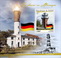 Niger 2022 Lighthouses In Germany, Mint NH, History - Various - Flags - Lighthouses & Safety At Sea - Vuurtorens