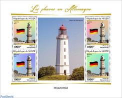 Niger 2022 Lighthouses In Germany, Mint NH, History - Various - Flags - Lighthouses & Safety At Sea - Phares