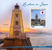 Niger 2022 Lighthouses In Japan, Mint NH, History - Various - Flags - Lighthouses & Safety At Sea - Vuurtorens