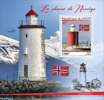 Niger 2022 Lighthouses Of Norway, Mint NH, History - Sport - Various - Flags - Mountains & Mountain Climbing - Lightho.. - Klimmen