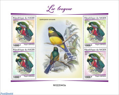 Niger 2022 Trogons, Mint NH, Nature - Birds - Níger (1960-...)