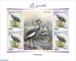 Niger 2022 Cranes, Mint NH, Nature - Birds - Níger (1960-...)