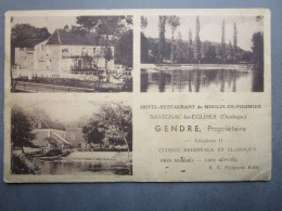 CPA 24 Dordogne  SAVIGNAC Les EGLISES Hôtel Restaurant Du Moulin De Pommier GENDRE Propriétaire  1938 - Sonstige & Ohne Zuordnung