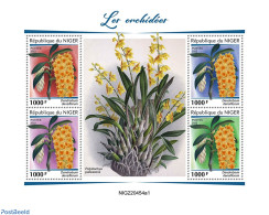 Niger 2022 Orchids, Mint NH, Nature - Orchids - Níger (1960-...)