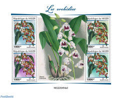 Niger 2022 Orchids, Mint NH, Nature - Orchids - Niger (1960-...)