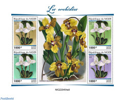 Niger 2022 Orchids, Mint NH, Nature - Orchids - Níger (1960-...)