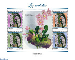 Niger 2022 Orchids, Mint NH, Nature - Orchids - Níger (1960-...)