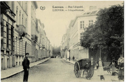 Louvain Rue Léopold Circulée En 1917 Avec Cachet Militaire Voir Verso - Leuven