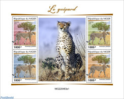 Niger 2022 Cheetah, Mint NH, Nature - Cat Family - Niger (1960-...)