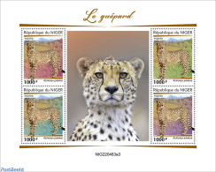 Niger 2022 Cheetah, Mint NH, Nature - Cat Family - Niger (1960-...)