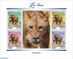 Niger 2022 Lions, Mint NH, Nature - Cat Family - Níger (1960-...)