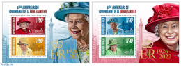 Niger 2022 60th Anniversary Of The Coronation Of Queen Elizabeth II [M/S 2 X 2v 3000 F], Mint NH, History - Kings & Qu.. - Royalties, Royals