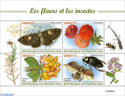 Central Africa 2022 Flowers And Insects, Mint NH, Nature - Flowers & Plants - Insects - Central African Republic