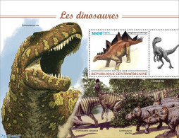 Central Africa 2022 Dinosaurs, Mint NH, Nature - Prehistoric Animals - Prehistorisch