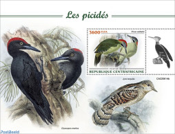 Central Africa 2022 Woodpeckers, Mint NH, Nature - Birds - Woodpeckers - Centrafricaine (République)