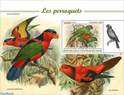 Central Africa 2022 Parrots, Mint NH, Nature - Birds - Parrots - Centrafricaine (République)