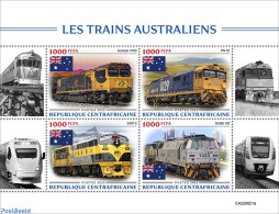 Central Africa 2022 Australian Trains, Mint NH, Transport - Railways - Treinen