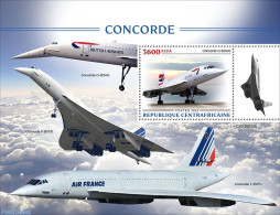 Central Africa 2022 Concorde, Mint NH, Transport - Concorde - Aircraft & Aviation - Concorde