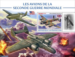 Central Africa 2022 WW2 Planes, Mint NH, History - Transport - Flags - World War II - Aircraft & Aviation - Guerre Mondiale (Seconde)