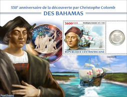 Central Africa 2022 530th Anniversary Of The Arrival Of Christopher Columbus In The Bahamas, Mint NH, History - Transp.. - Exploradores