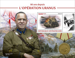 Central Africa 2022 80 Years Since Operation Uranus, Mint NH, History - Transport - Militarism - World War II - Militares