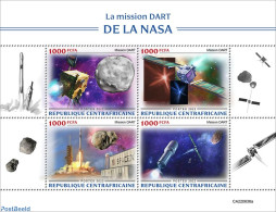 Central Africa 2022 DART Mission, Mint NH, Transport - Space Exploration - Zentralafrik. Republik