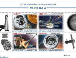 Central Africa 2022 55th Anniversary Of The Launch Of Venera 4, Mint NH, Transport - Space Exploration - Central African Republic