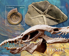 Liberia 2022 Fossils, Mint NH, Nature - Prehistoric Animals - Prehistory - Prehistorisch