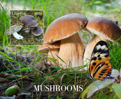 Liberia 2022 Mushrooms, Mint NH, Nature - Butterflies - Mushrooms - Mushrooms