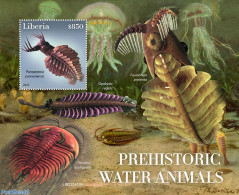 Liberia 2022 Prehistoric Water Animals, Mint NH, Nature - Prehistoric Animals - Prehistorisch