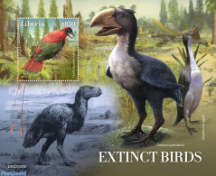 Liberia 2022 Extinct Birds, Mint NH, Nature - Birds - Prehistoric Animals - Prehistorisch