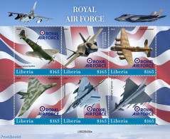 Liberia 2022 Royal Air Force, Mint NH, History - Transport - Flags - Militarism - Aircraft & Aviation - Militares