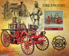 Liberia 2022 Fire Engines, Mint NH, Transport - Fire Fighters & Prevention - Firemen