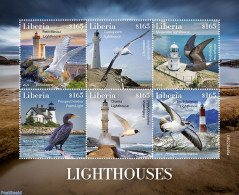 Liberia 2022 Lighthouses, Mint NH, Nature - Various - Birds - Lighthouses & Safety At Sea - Faros