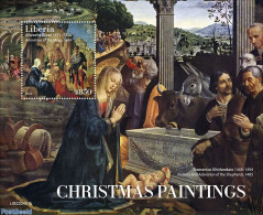 Liberia 2022 Christmas Paintings, Mint NH, Religion - Christmas - Art - Paintings - Navidad