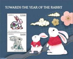 Liberia 2022 Year Of The Rabbit, Mint NH, Nature - Various - Rabbits / Hares - Yearsets (by Country) - Sin Clasificación