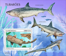 Guinea Bissau 2022 Sharks, Mint NH, Nature - Sharks - Guinea-Bissau