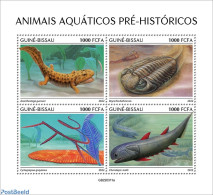 Guinea Bissau 2022 Prehistoric Water Animals, Mint NH, Nature - Fish - Prehistoric Animals - Pesci